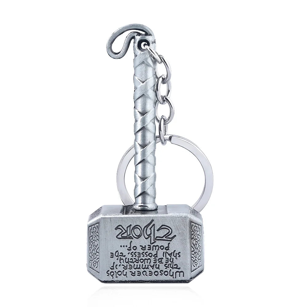 Thor Hammer Metal Keychain