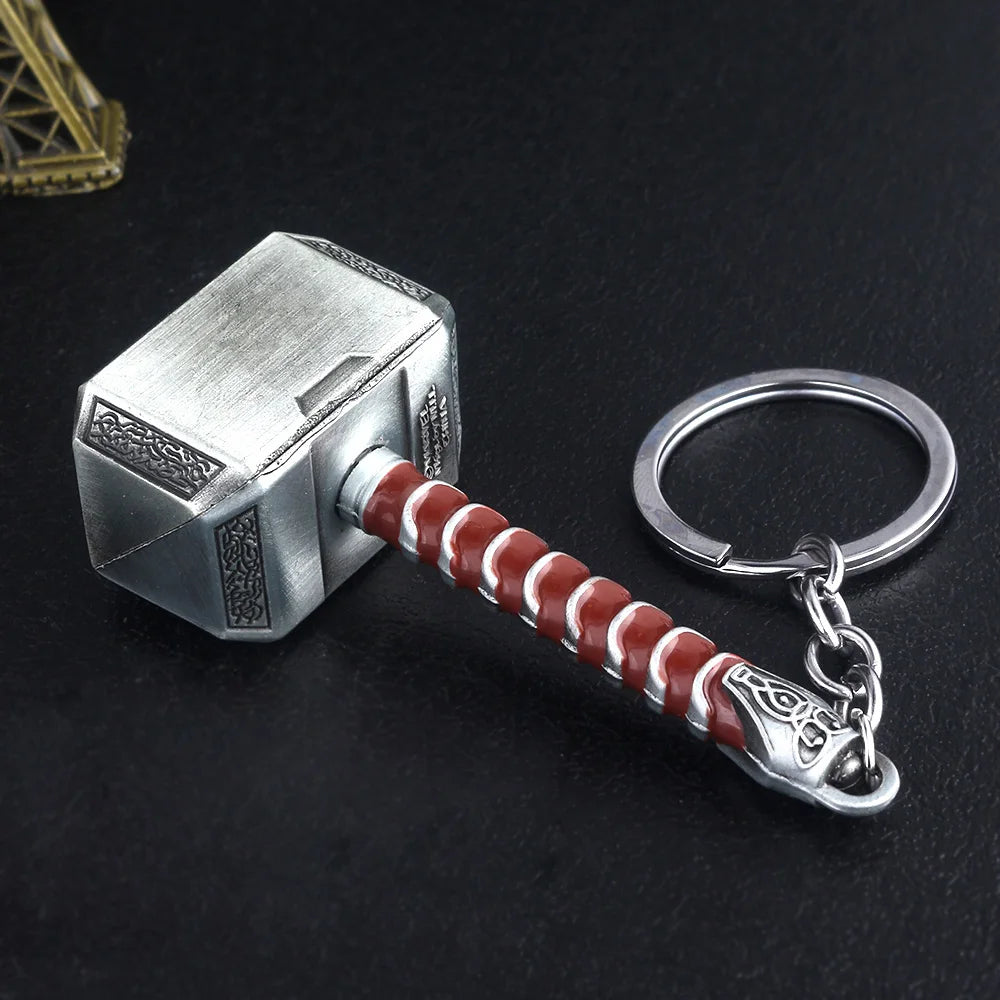 Thor Hammer Metal Keychain