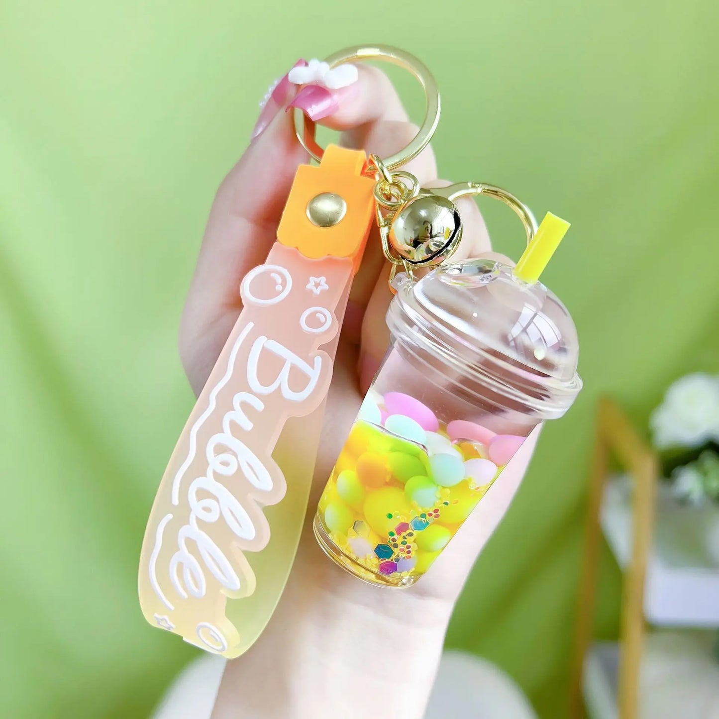 Tea cup keychain