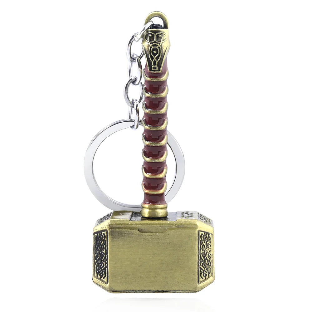 Thor Hammer Metal Keychain