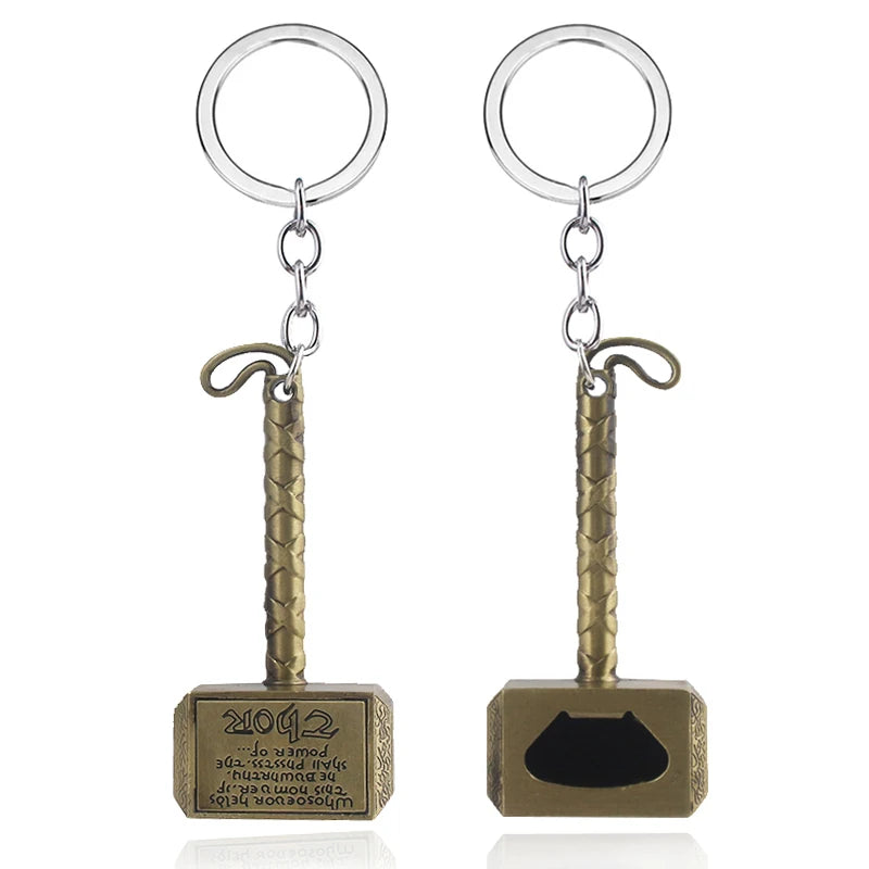 Thor Hammer Metal Keychain