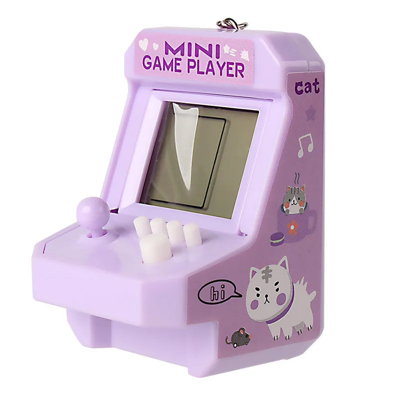 Mini portable game console keychain