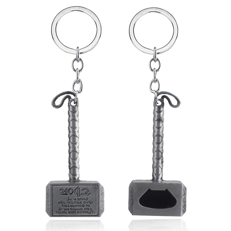 Thor Hammer Metal Keychain